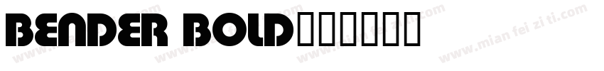 bender bold字体转换